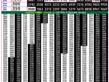 Rajshree 50 Mangal Weekly lottery 07.30PM 20.01.2026