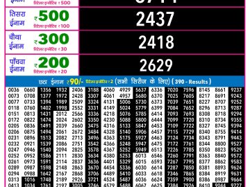 Rajshree 30 Shani Weekly lottery 09.00PM 31.01.2026