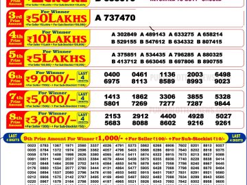 Punjab State Dear Lohri Bumper lottery 6 PM Results 17.01.2026