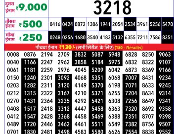 Rajshree Friday Weekly lottery 08.00PM 20.02.2026
