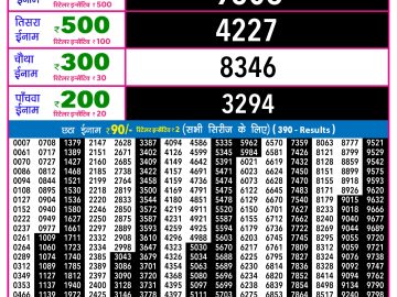 Rajshree 30 Shani Weekly lottery 09.00PM 21.02.2026