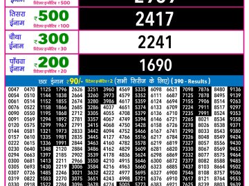 Rajshree 30 Shukra Weekly lottery 09.00PM 13.02.2026