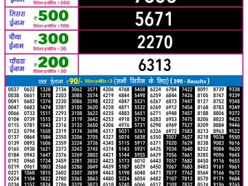 Rajshree 30 Guru Weekly lottery 09.00PM 26.02.2026