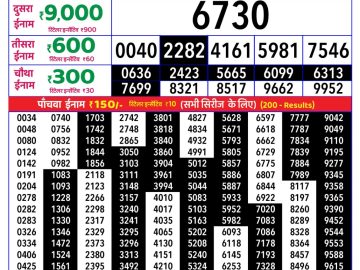 Rajshree Tuesday Weekly lottery 08.00PM 31.03.2026