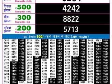 Rajshree 30 Shukra Weekly lottery 09.00PM 10.04.2026