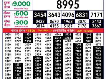Rajshree Saturday Weekly lottery 08.00PM 11.04.2026