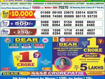 Dear lottery 1 PM Results 12.04.2026