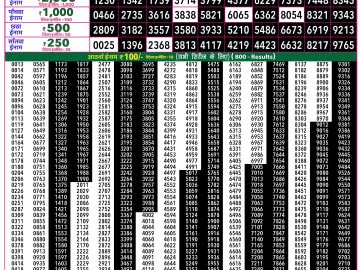 Rajshree 50 Shani Weekly lottery 07.30PM 30.05.2026