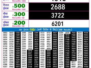 Rajshree 30 Shani Weekly lottery 09.00PM 09.05.2026