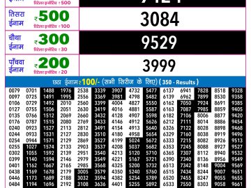 Rajshree 30 Shani Weekly lottery 09.00PM 30.05.2026