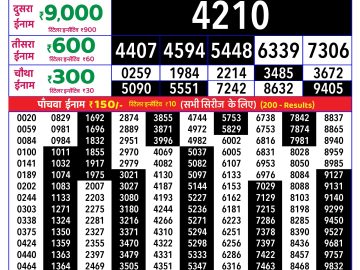 Rajshree Saturday Weekly lottery 08.00PM 09.05.2026