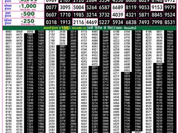 Rajshree 50 Shani Weekly lottery 07.30PM 06.06.2026