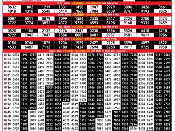 Rajshree 500 Monthly lottery 6.30 pm Result 09.06.2026