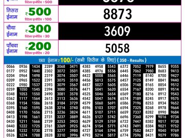 Rajshree 30 Shani Weekly lottery 09.00PM 20.06.2026