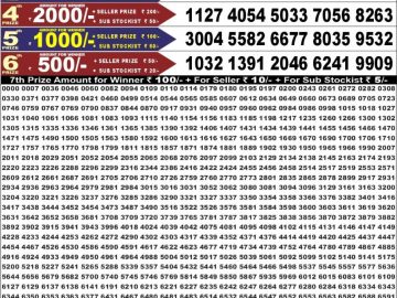 Dear 50 lottery Result 09.06.2026 6:30PM