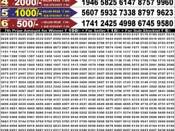 Dear 50 lottery Result 10.06.2026 6:30PM