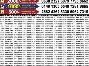 Dear 50 lottery Result 12.06.2026 6:30PM