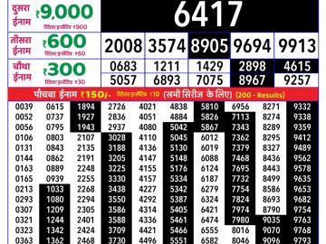 Rajshree Sunday Weekly lottery 08.00PM 14.06.2026