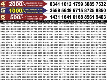 Dear 50 lottery Result 19.06.2026 6:30PM
