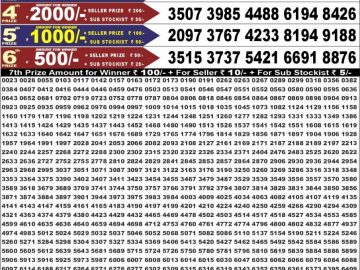 Dear 50 lottery Result 22.06.2026 6:30PM