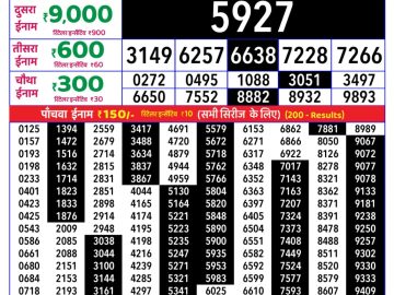 Rajshree Tuesday Weekly lottery 08.00PM 14.07.2026
