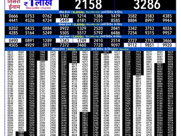 Rajshree 300 Monthly Lottery result 06.30 PM 21.07.26