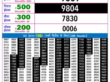 Rajshree 30 Shani Weekly lottery 09.00PM 11.07.2026