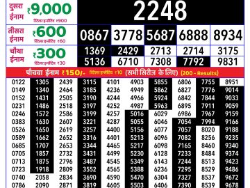 Rajshree Saturday Weekly lottery 08.00PM 04.07.2026
