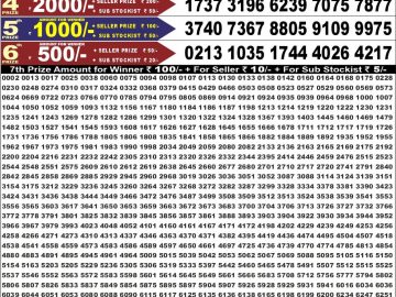 Dear 50 lottery Result 04.07.2026 6:30PM