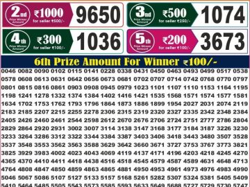 Labh laxmi Lottery Result 4PM 11.07.2026
