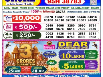 Dear lottery 6 PM Results 11.07.2026
