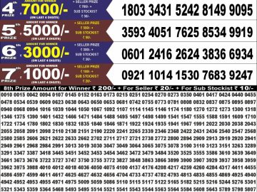 Punjab State Dear 100 lottery Result 14.07.2026 7:00PM