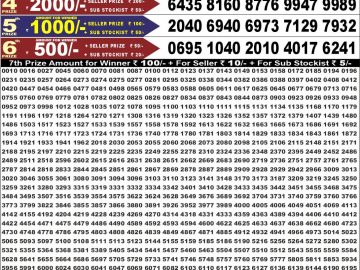 Dear 50 lottery Result 17.07.2026 6:30PM