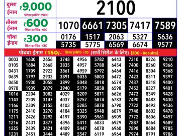 Rajshree Friday Weekly lottery 08.00PM 17.07.2026