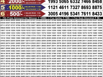 Dear 50 lottery Result 23.07.2026 6:30PM