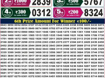 Labh laxmi Lottery Result 4PM 30.07.2026
