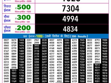 Rajshree Shukra Weekly lottery 09.00PM 07.08.2026