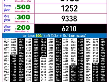 Rajshree Ravi Weekly lottery 09.00PM 02.08.2026
