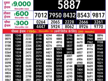 Rajshree Thursday Weekly lottery 08.00PM 13.08.2026