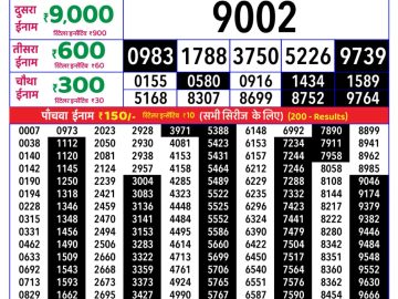 Rajshree Sunday Weekly lottery 08.00PM 30.08.2026