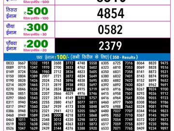 Rajshree Guru Weekly lottery 09.00PM 27.08.2026