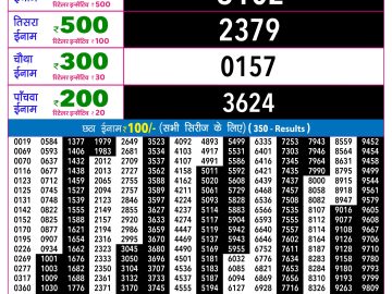 Rajshree Ravi Weekly lottery 09.00PM 16.08.2026