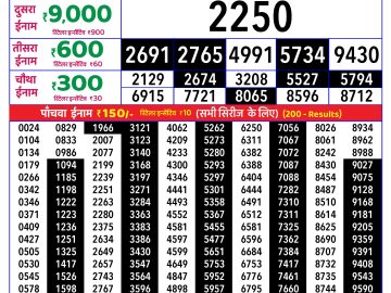 Rajshree Saturday Weekly lottery 08.00PM 01.08.2026