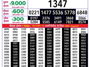 Rajshree Wednesday Weekly lottery 08.00PM 19.08.2026