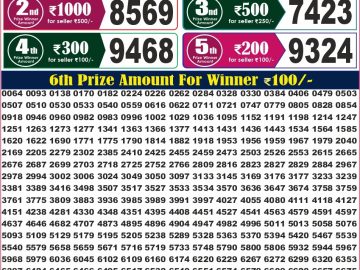 Labh laxmi Lottery Result 4PM 01.08.2026