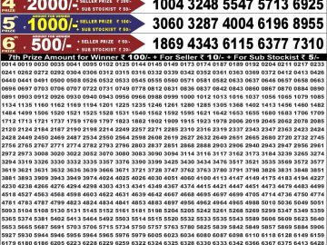 Dear 50 lottery Result 01.08.2026 6:30PM