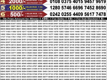 Dear 50 lottery Result 03.08.2026 6:30PM