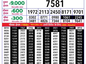 Rajshree Monday Weekly lottery 08.00PM 03.08.2026