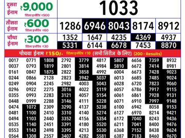 Rajshree Tuesday Weekly lottery 08.00PM 04.08.2026