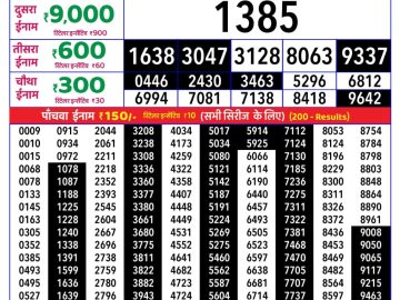 Rajshree Wednesday Weekly lottery 08.00PM 05.08.2026